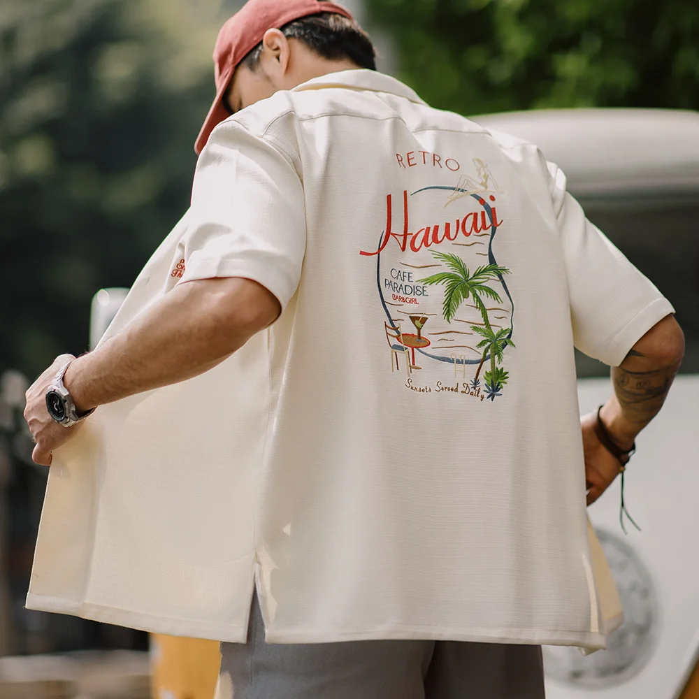 2026 Lapel Draping Shirts Daily Vacation Versatile TopsMaden Summer Hawaiian Embroidered Short Sleeve Shirt Men's Cuban Collar
2026 Lapel Draping Shirts Daily Vacation Versatile TopsMaden Summer Hawaiian Embroidered Short Sleeve Shirt Men's Cuban Collar