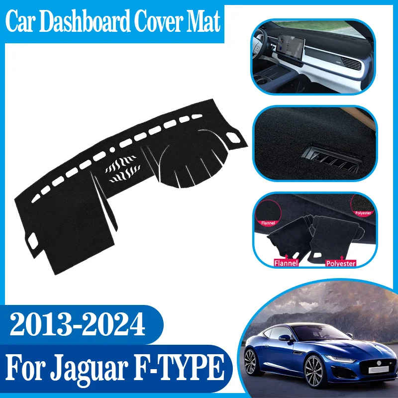 Car Dustproof Anti-Slip Center Console Dash Mat Dashboard Cover Mat Sunshade Dashmat Car Accessories For Jaguar F-TYPE 2013-2024
Car Dustproof Anti-Slip Center Console Dash Mat Dashboard Cover Mat Sunshade Dashmat Car Accessories For Jaguar F-TYPE 2013-2024