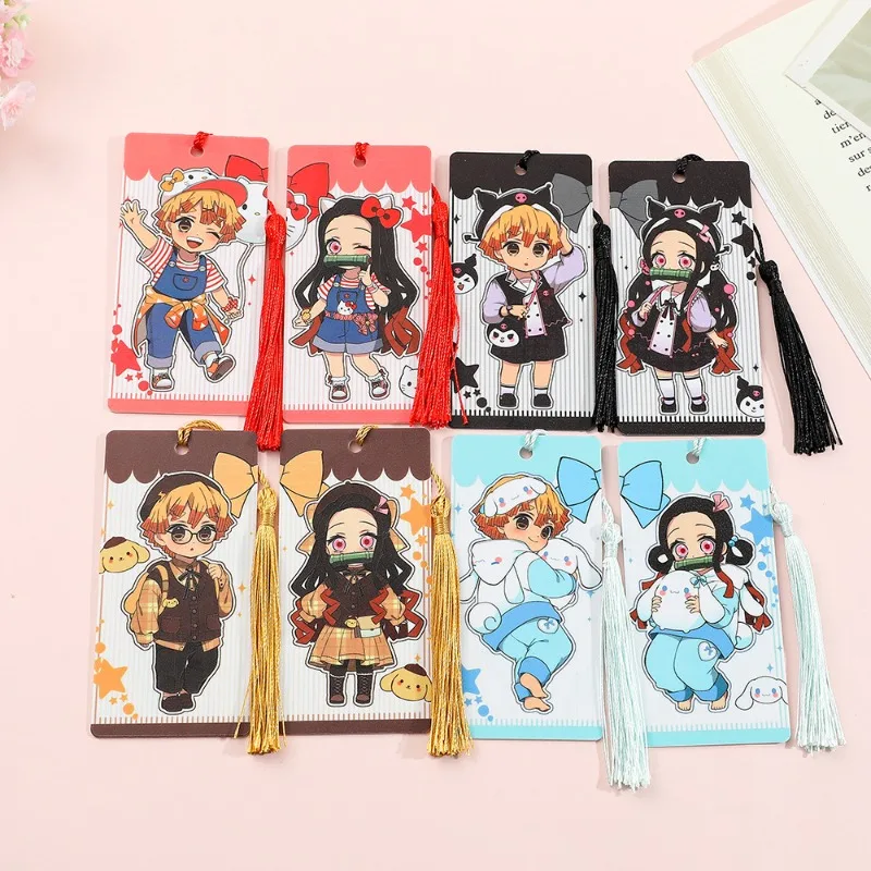 New Cute Demon Slayer Acrylic Tassels Bookmark Nezuko Tanjirou Anime Action Figure Stationery Toy Gift for Book Lover Anime Fans
New Cute Demon Slayer Acrylic Tassels Bookmark Nezuko Tanjirou Anime Action Figure Stationery Toy Gift for Book Lover Anime Fans