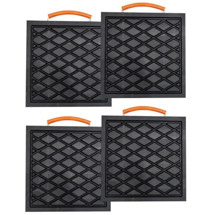 RV jack pads for outdoor stabilization, rubber-coated black heavy-duty blocks, non-slip 12x12x1 inch design with integrated han
RV jack pads for outdoor stabilization, rubber-coated black heavy-duty blocks, non-slip 12x12x1 inch design with integrated han