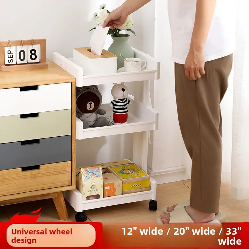 Kitchen Bathroom Living Room Multi-layer Floor-standing Storage Rack Small Cart Dishware Seasoning Organizer Plastic Material
Kitchen Bathroom Living Room Multi-layer Floor-standing Storage Rack Small Cart Dishware Seasoning Organizer Plastic Material
