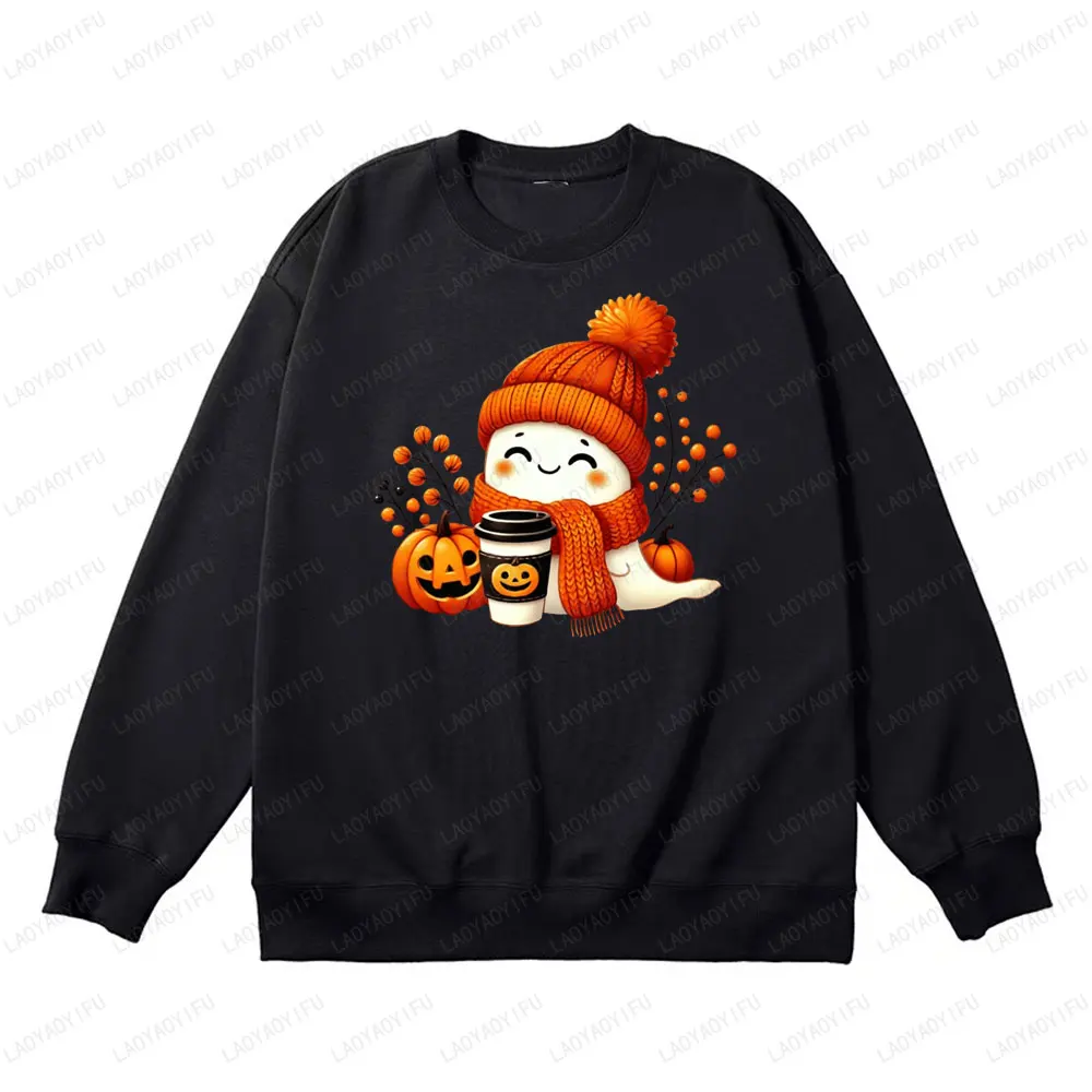 Cute Ghost Pumpkin Drink Cup Halloween Woman Casual Sweatshirt Funny Unisex Pattern Crewneck Autumn Winter Keep Warm Hoodie
Cute Ghost Pumpkin Drink Cup Halloween Woman Casual Sweatshirt Funny Unisex Pattern Crewneck Autumn Winter Keep Warm Hoodie