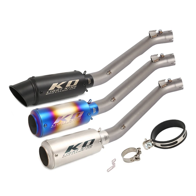 60MM For Suzuki GSXR1000 2007-2008 Slip On Motorcycle Exhaust Muffler Mid Link Pipe Stainless Steel Tips Baffles With DB Killer
60MM For Suzuki GSXR1000 2007-2008 Slip On Motorcycle Exhaust Muffler Mid Link Pipe Stainless Steel Tips Baffles With DB Killer