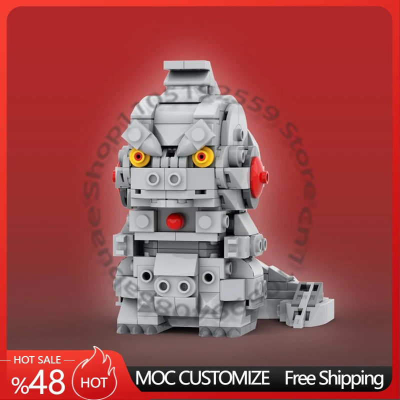 437 PCS Big Head Doll MechaGodzilla Brickheadz Style Minus One MOC Customize Modular DIY Boys Festival Toy Gift For Children Kid
437 PCS Big Head Doll MechaGodzilla Brickheadz Style Minus One MOC Customize Modular DIY Boys Festival Toy Gift For Children Kid