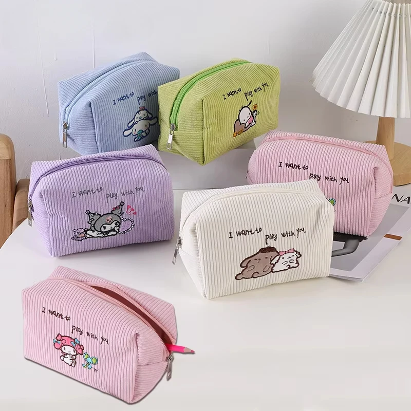 Sanrio Kuromi Women's Makeup Bag Large Capacity Pencil Bag Anime Cute Cartoon Travel Makeup Storage Bag Girl Birthday Gifts
Sanrio Kuromi Women's Makeup Bag Large Capacity Pencil Bag Anime Cute Cartoon Travel Makeup Storage Bag Girl Birthday Gifts
