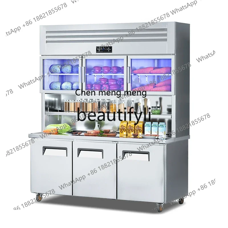 Multifunctional refrigeration and freezing integrated double temperature kitchen freezer stainless steel workbench
Multifunctional refrigeration and freezing integrated double temperature kitchen freezer stainless steel workbench