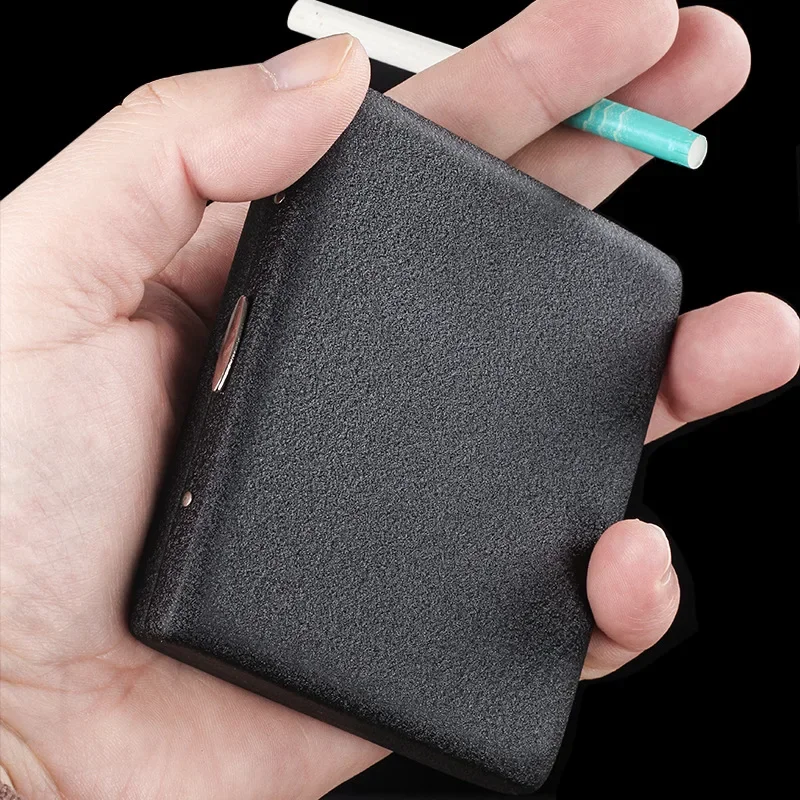Black Frosted Cigarette Storage Box Universal Tobacco Case Pocket Metal Smoking Cases Smoking Accessories
Black Frosted Cigarette Storage Box Universal Tobacco Case Pocket Metal Smoking Cases Smoking Accessories