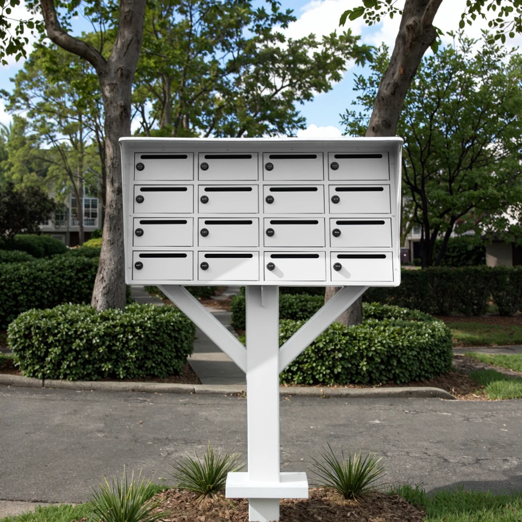 Durable 16-Doors Steel Mailbox Post-Mounted Design Commercial Residential Use Parcel Drop Letter Box Made High Quality Metal
Durable 16-Doors Steel Mailbox Post-Mounted Design Commercial Residential Use Parcel Drop Letter Box Made High Quality Metal