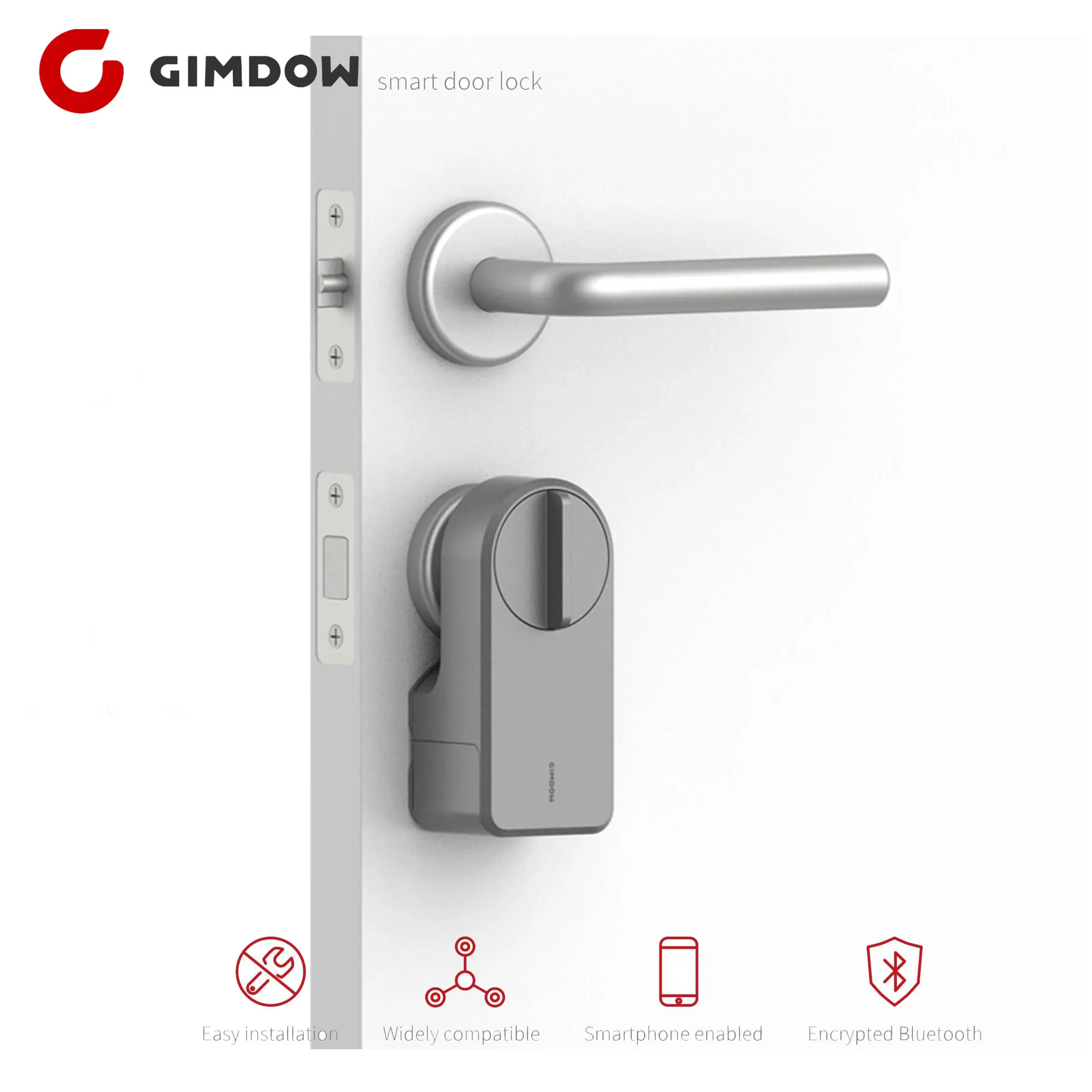 Умный дверной замок GIMDOW A3, Цифровая Bluetooth интеллектуальная быстрая установка, без разборки, открытие двери приложения
Умный дверной замок GIMDOW A3, Цифровая Bluetooth интеллектуальная быстрая установка, без разборки, открытие двери приложения