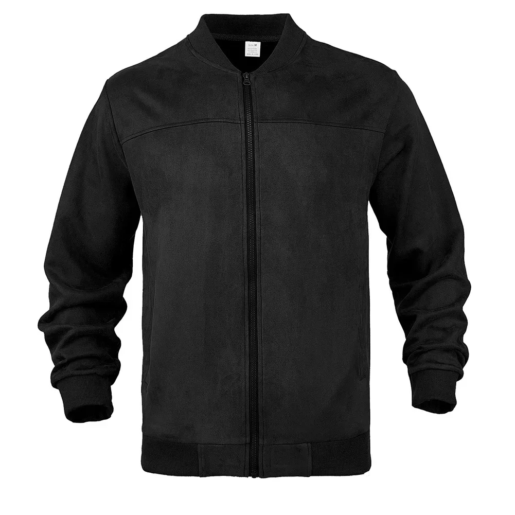 Men's Casual Suede Jacket with Zipper and Stand Collar Solid Business Outerwear Coat Suitable for Spring and Autumn Daily Wear
Men's Casual Suede Jacket with Zipper and Stand Collar Solid Business Outerwear Coat Suitable for Spring and Autumn Daily Wear