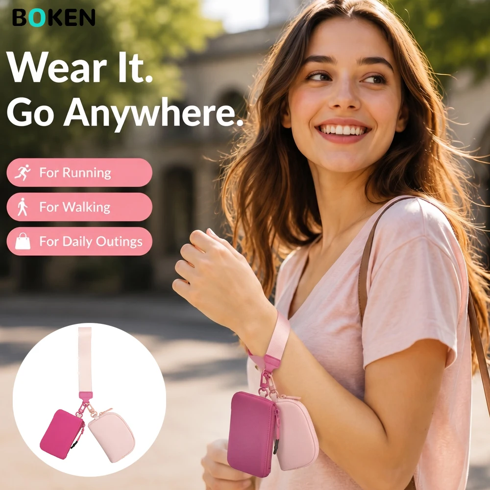 Pink Color Block Wristlet Wallet, Detachable Dual Pouches Mini Purse with Wrist Strap, Card Holder Key Organizer for Daily Use
Pink Color Block Wristlet Wallet, Detachable Dual Pouches Mini Purse with Wrist Strap, Card Holder Key Organizer for Daily Use