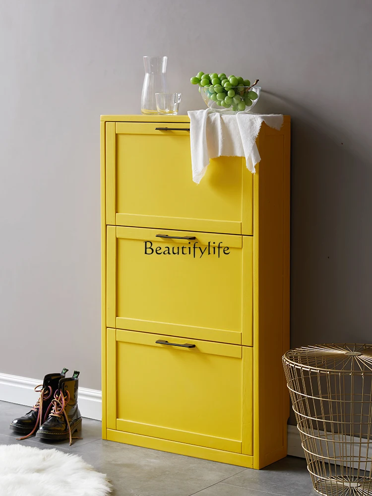 Affordable Luxury Style Color Small Apartment Thin Entry Entrance Cabinet Solid Wood Ultra-Thin Tilting Shoe Cabinet
Affordable Luxury Style Color Small Apartment Thin Entry Entrance Cabinet Solid Wood Ultra-Thin Tilting Shoe Cabinet