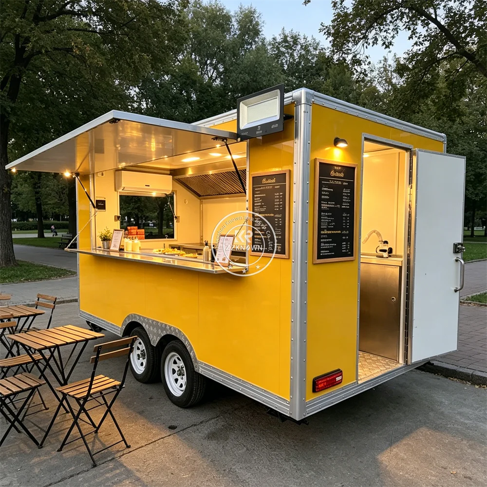 Mobile Burger Truck Pizza Trailer Hot Dog Snack Cart Concession Food Trailer With Professional Kitchen Equipment
Mobile Burger Truck Pizza Trailer Hot Dog Snack Cart Concession Food Trailer With Professional Kitchen Equipment