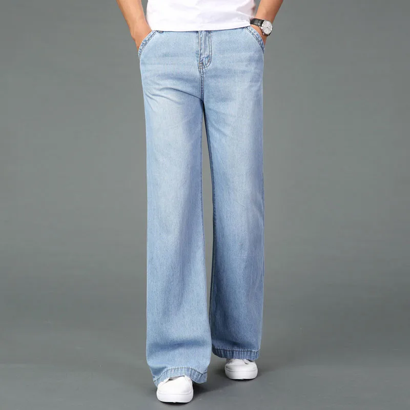 Jeans For Men Men's Big Flared Jeans Boot Cut Leg Flared Loose Fit Mid Waist Light blue Denim Jeans
Jeans For Men Men's Big Flared Jeans Boot Cut Leg Flared Loose Fit Mid Waist Light blue Denim Jeans