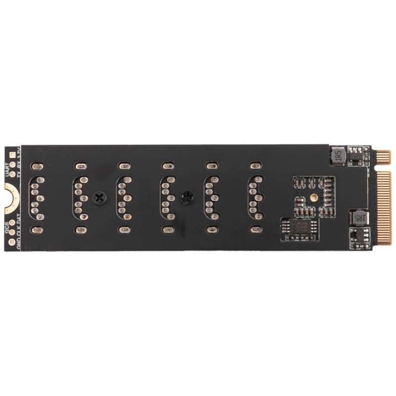 M.2 MKEY PCI-E Riser Card PCIE Adapter Card M.2 NVME To SATA3.0 PCIE To SATA 6Gpbsx6-Port Expansion Card ASM1166
M.2 MKEY PCI-E Riser Card PCIE Adapter Card M.2 NVME To SATA3.0 PCIE To SATA 6Gpbsx6-Port Expansion Card ASM1166