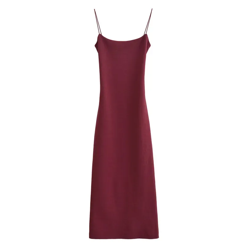 Women's Retro Summer Sleeveless Spaghetti Strap Elastic Slim Fit Midi Dress Backless Design Fashionable And Charming New Style
Women's Retro Summer Sleeveless Spaghetti Strap Elastic Slim Fit Midi Dress Backless Design Fashionable And Charming New Style