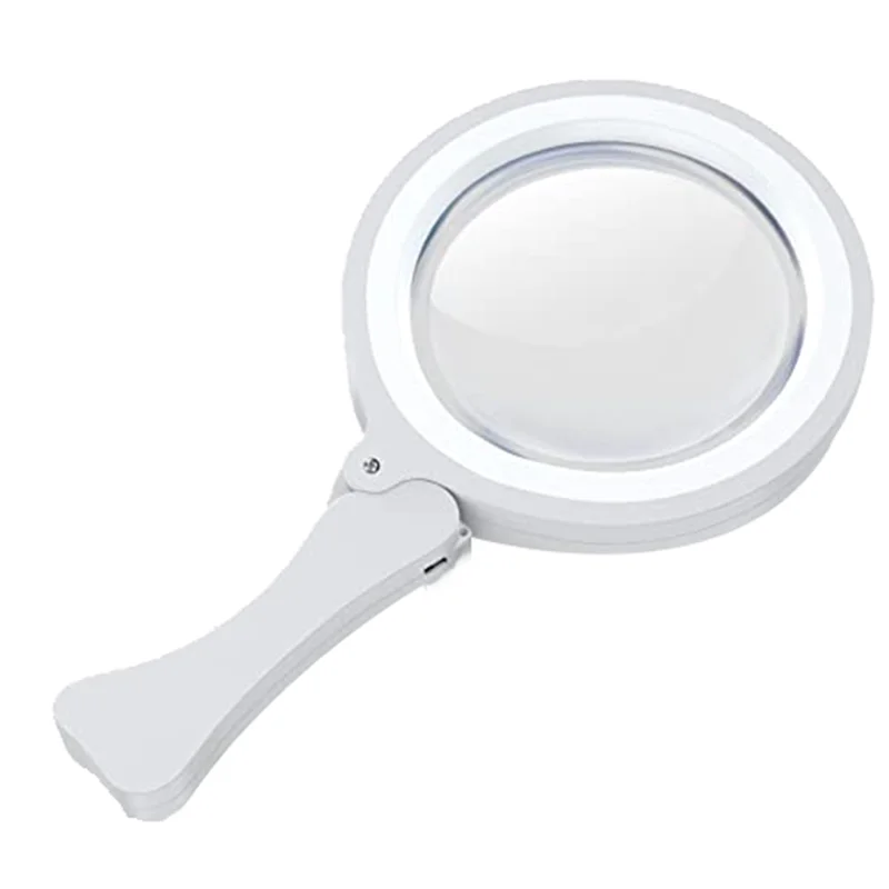 ABIS-Magnifying Glass with 17 LED Light, 3X 6X Reading Magnifier, Portable Foldable Magnification(White)
ABIS-Magnifying Glass with 17 LED Light, 3X 6X Reading Magnifier, Portable Foldable Magnification(White)