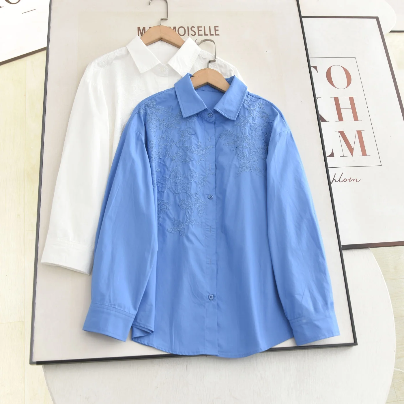 Ele Long Sve Embroidered irt Versatile Heavy Work Commute Slimming Chinese Sle Women's Faion Casual Breathable
Ele Long Sve Embroidered irt Versatile Heavy Work Commute Slimming Chinese Sle Women's Faion Casual Breathable