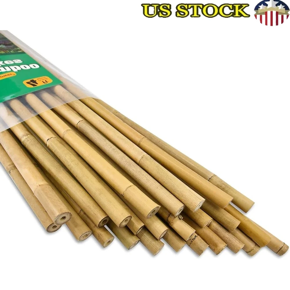 25pcs 4ft Heavy Duty Bamboo Stakes Garden Support Climbing Plants Tomatoes Flowers Trees Potted Plants
25pcs 4ft Heavy Duty Bamboo Stakes Garden Support Climbing Plants Tomatoes Flowers Trees Potted Plants