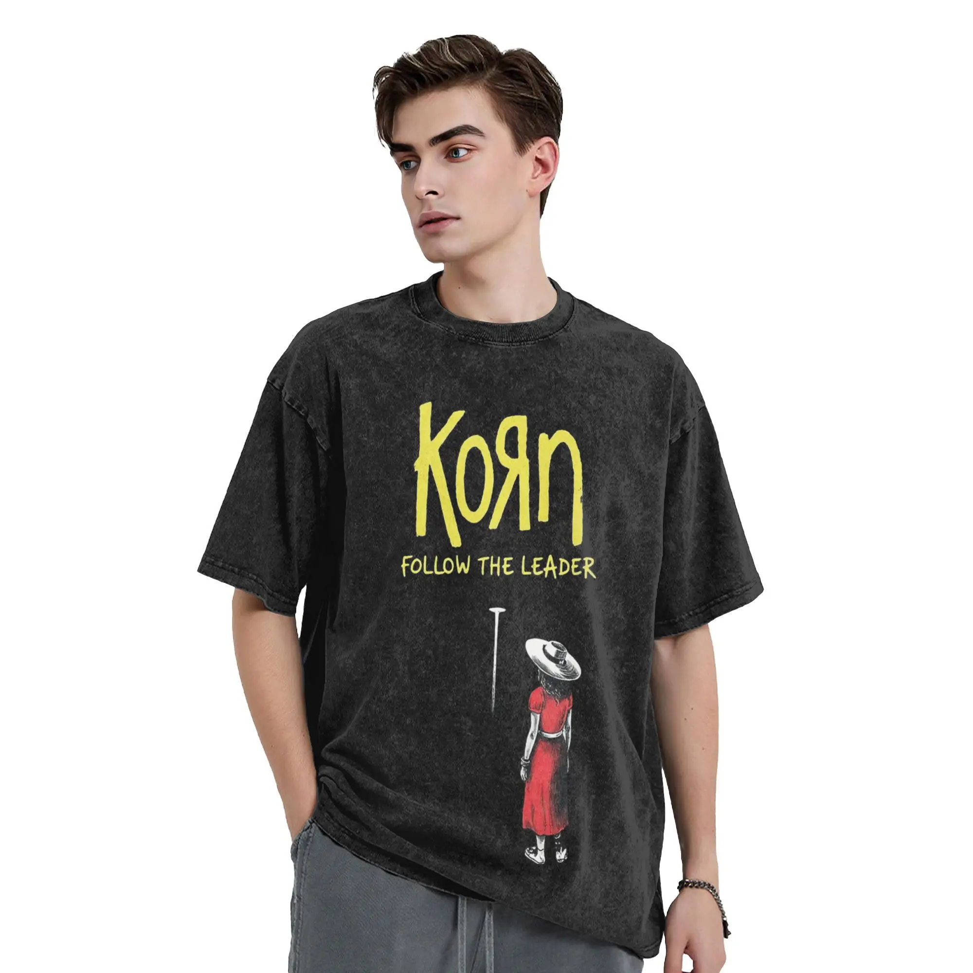 Футболки Korn Metal Music Band Washed, уличная одежда, новинка в стиле хип-хоп, футболки, топы для мужчин и женщин, 100% хлопок, Harajuku, лето
Футболки Korn Metal Music Band Washed, уличная одежда, новинка в стиле хип-хоп, футболки, топы для мужчин и женщин, 100% хлопок, Harajuku, лето