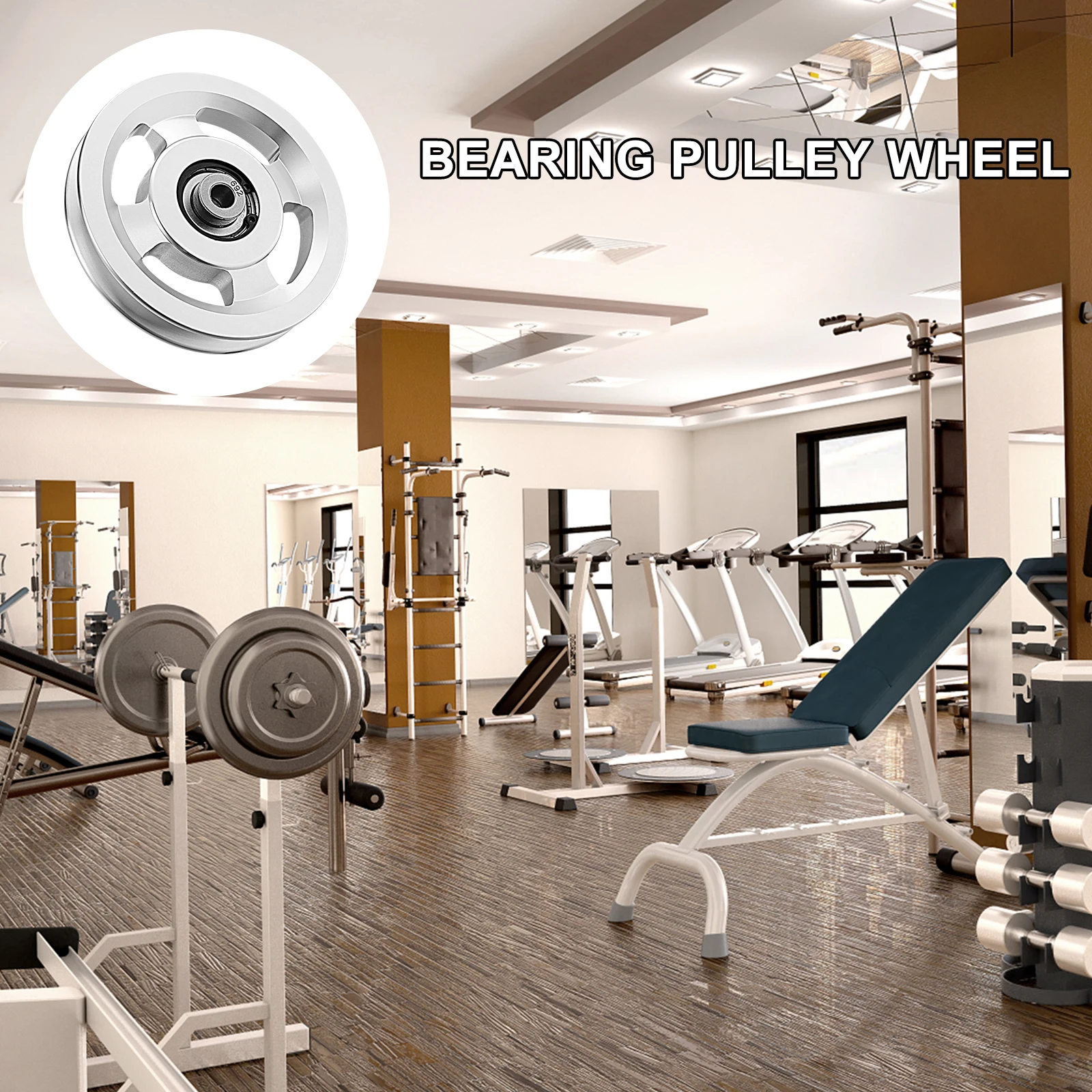 Fitness Equipment Pulley Gym Wheels 3.46inch Diameter Smooth Cable Machine Pulleys Attachments Aluminum Alloy Durable Easy
Fitness Equipment Pulley Gym Wheels 3.46inch Diameter Smooth Cable Machine Pulleys Attachments Aluminum Alloy Durable Easy