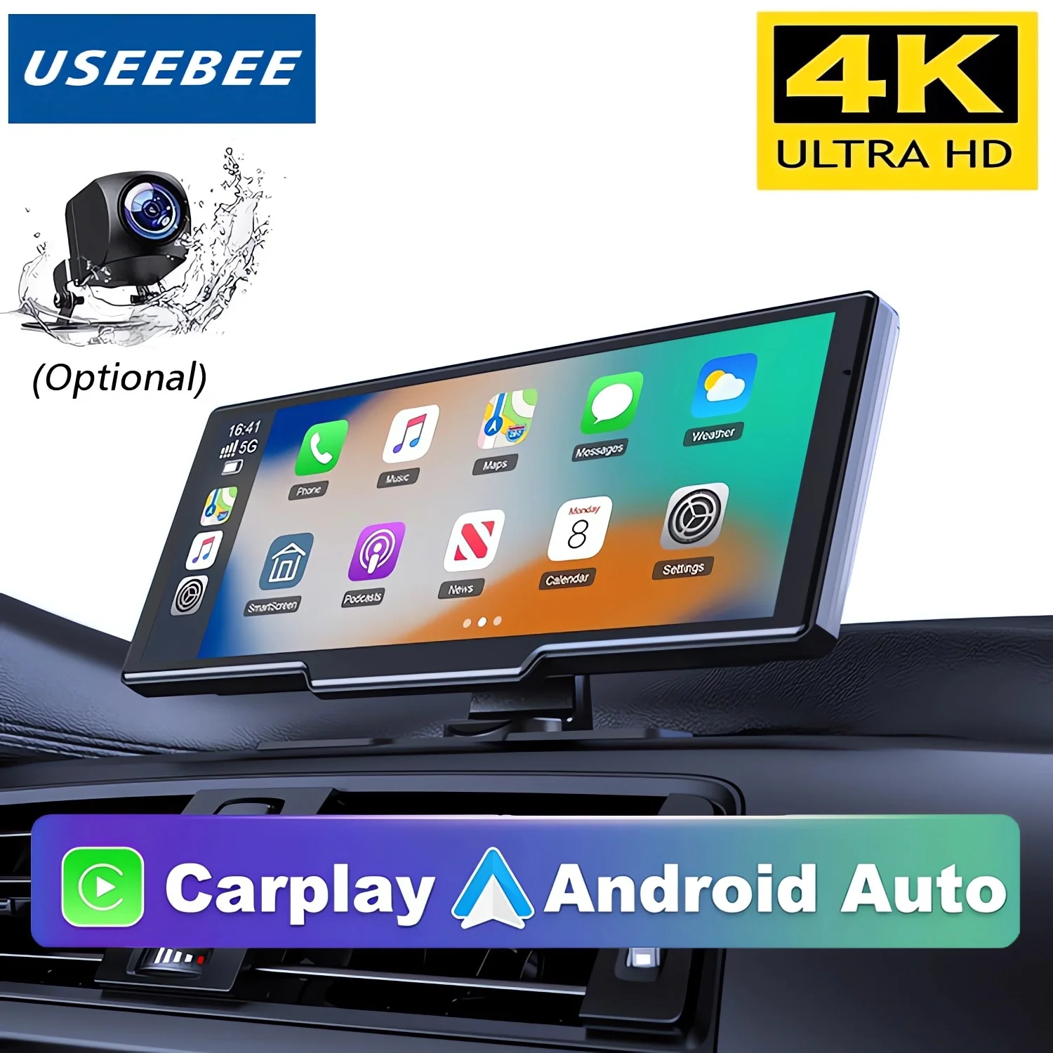 Dash Cam 10.26" 4K 2160P Carplay Android Auto GPS 5G WIFI FM BT Car Dvr Dual Lens Black Box Dashcam Truck Camera Drive Recorder
Dash Cam 10.26" 4K 2160P Carplay Android Auto GPS 5G WIFI FM BT Car Dvr Dual Lens Black Box Dashcam Truck Camera Drive Recorder