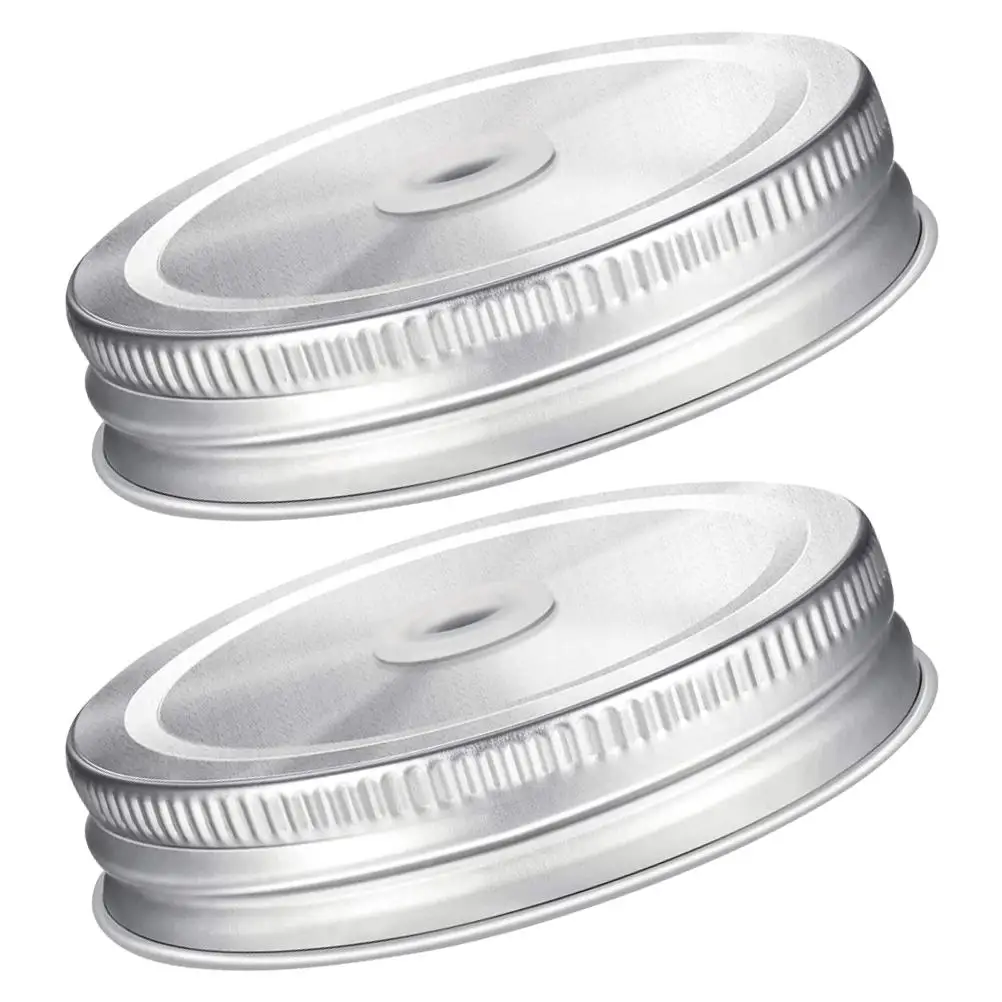 2 Pcs Stainless Steel Straw Lids Smooth Canning Jar Replacement Ideal for Drinks Tea Coffee Juice Accessories Metal
2 Pcs Stainless Steel Straw Lids Smooth Canning Jar Replacement Ideal for Drinks Tea Coffee Juice Accessories Metal