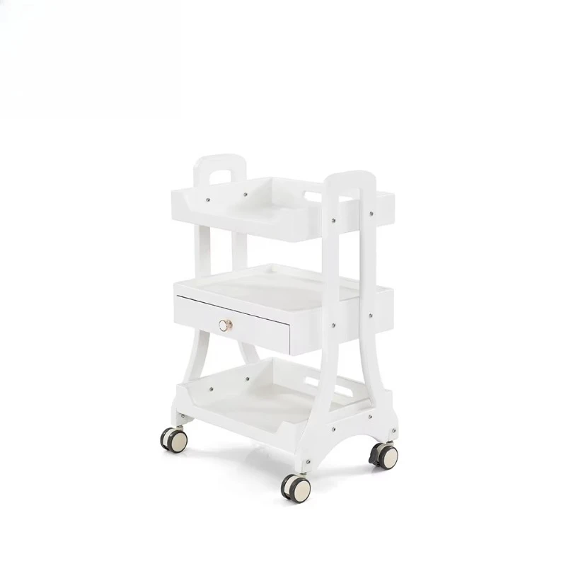 White Beauty Salon Trolley Cart Salon Furniture Equipment Carts with Wheels Lockable
White Beauty Salon Trolley Cart Salon Furniture Equipment Carts with Wheels Lockable