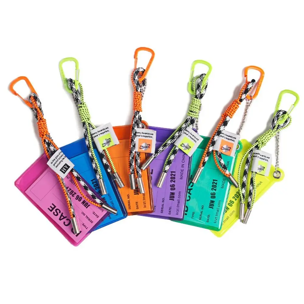 Fluorescent Color Card Holder Lanyard PVC Material Metal Keyring ID Card Strap Bag Charm Transparent Credential Holder For Keys
Fluorescent Color Card Holder Lanyard PVC Material Metal Keyring ID Card Strap Bag Charm Transparent Credential Holder For Keys