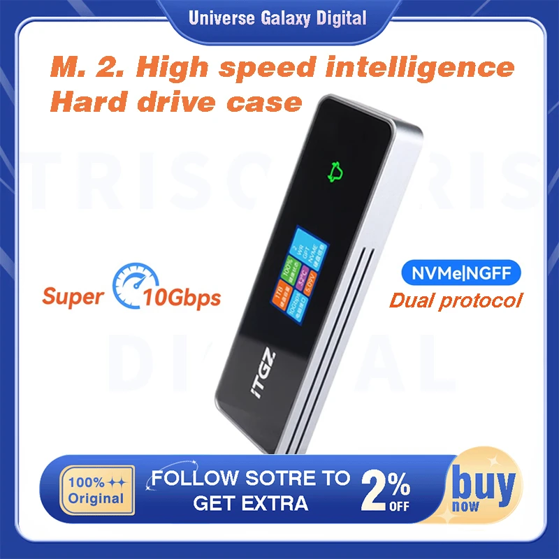 Smart Visual M.2 SSD NVMe/NGFFUSB Chassis 3.2 Second Generation 10Gbps Portable SSD Chassis M.2 M-key RGB Touch 2280 SSD Gift
Smart Visual M.2 SSD NVMe/NGFFUSB Chassis 3.2 Second Generation 10Gbps Portable SSD Chassis M.2 M-key RGB Touch 2280 SSD Gift