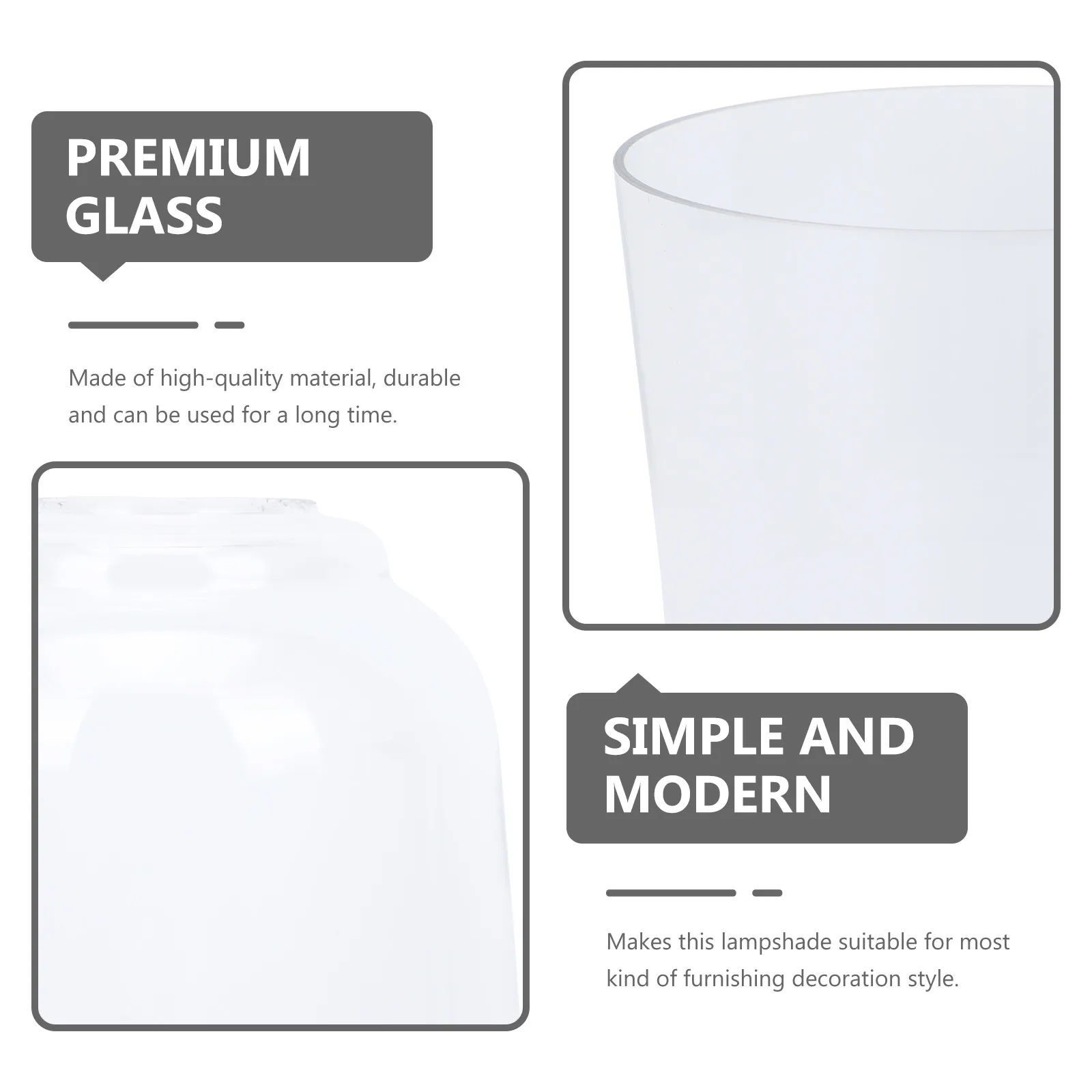 1Pcs Elegant Simple Glass Lampshade Compatible with Candelabra Bulbs Lamp Replacement Cover Chic Home Lampshade Decor
1Pcs Elegant Simple Glass Lampshade Compatible with Candelabra Bulbs Lamp Replacement Cover Chic Home Lampshade Decor