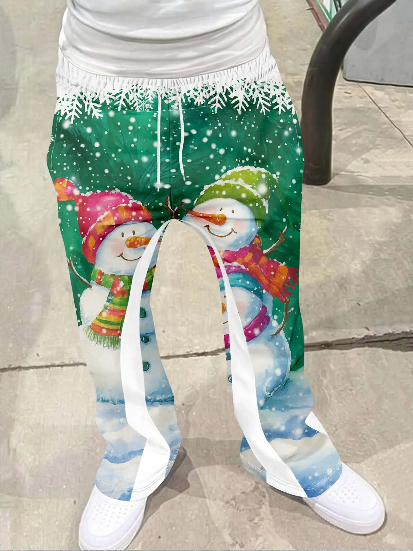 Y2k Flared Pants Men Loose 3D Print Christmas Casual Sweatpants Mid Waist Sporty Female Clothes Streetwear Hip Hop Vintage Pants
Y2k Flared Pants Men Loose 3D Print Christmas Casual Sweatpants Mid Waist Sporty Female Clothes Streetwear Hip Hop Vintage Pants