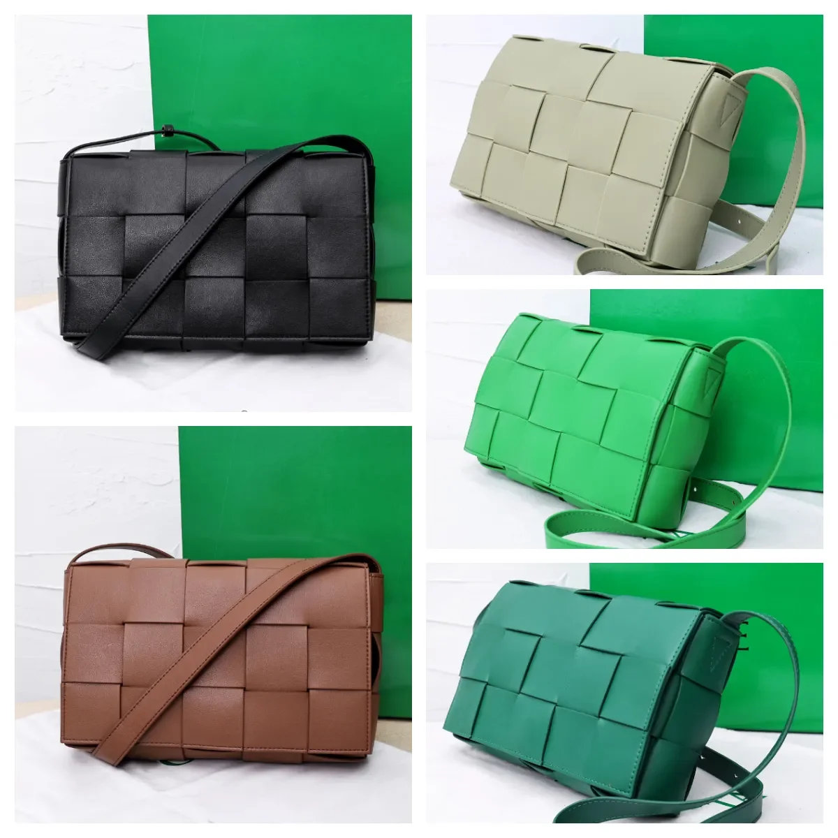 Luxury Designer Leather Crossbody Bag with Woven Details - Elegant Evening Handbag
Luxury Designer Leather Crossbody Bag with Woven Details - Elegant Evening Handbag