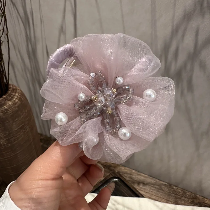Fashion Elegant Mesh Flower Hair Claws Grab Pearl Tassel Women Shark Ponytail Hair Clips Hairpins Hair Accessories Headdress
Fashion Elegant Mesh Flower Hair Claws Grab Pearl Tassel Women Shark Ponytail Hair Clips Hairpins Hair Accessories Headdress