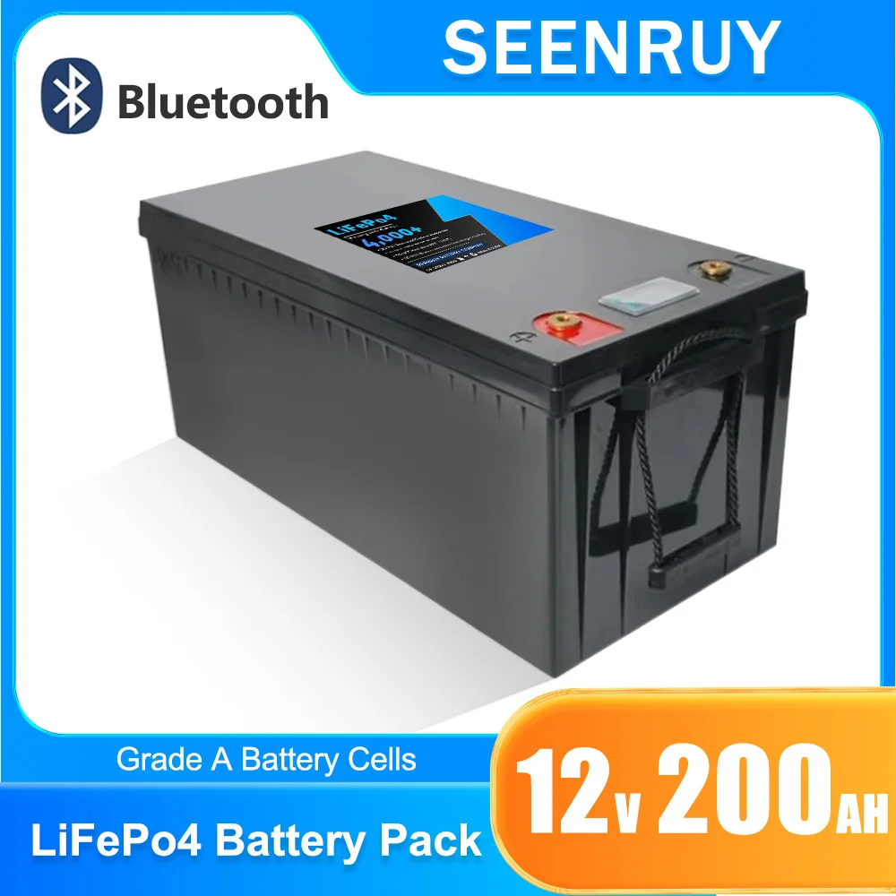 12V 200Ah LiFepo4 Solar Lithium Iron Battery pack portable for Outdoor power supply electric propeller +10A charger
12V 200Ah LiFepo4 Solar Lithium Iron Battery pack portable for Outdoor power supply electric propeller +10A charger