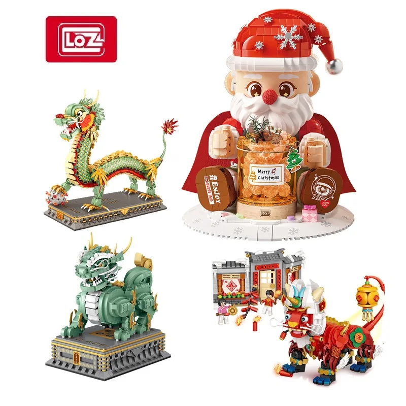 Блоки LOZ, новогодние товары, строительные кирпичи, Рождественский Санта-Клаус, китайский весенний фестиваль, игрушка-дракон, подарок для взрослых 1958 года
Блоки LOZ, новогодние товары, строительные кирпичи, Рождественский Санта-Клаус, китайский весенний фестиваль, игрушка-дракон, подарок для взрослых 1958 года