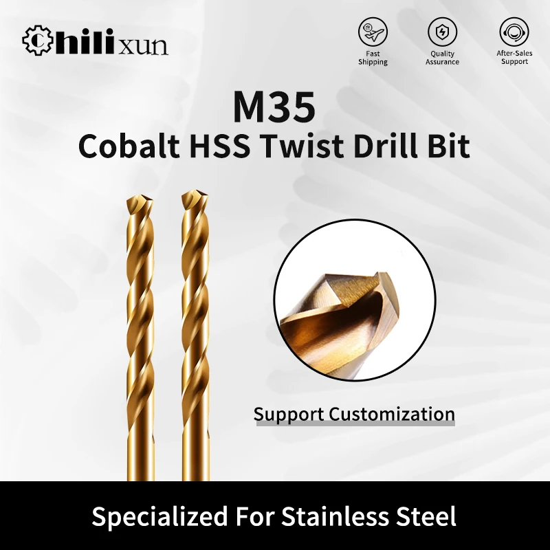 HILIXUN M35 кобальтовое сверло из быстрорежущей стали с прямым хвостовиком, спиральное сверло, резак для отверстий, электроинструменты для металла, металлообработки из нержавеющей стали
HILIXUN M35 кобальтовое сверло из быстрорежущей стали с прямым хвостовиком, спиральное сверло, резак для отверстий, электроинструменты для металла, металлообработки из нержавеющей стали