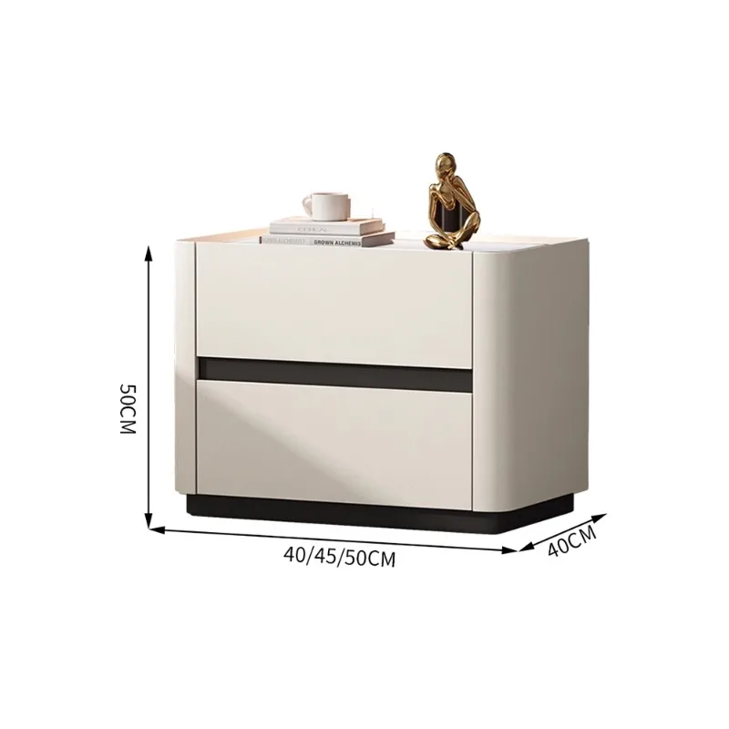 Modern solid wood rock slab bedside table Light luxury bedroom Home bedside storage locker
Modern solid wood rock slab bedside table Light luxury bedroom Home bedside storage locker