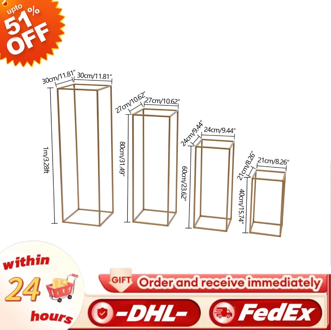 4Pcs Metal Plating Floral Decor Vase Floor Column Stand Road Lead Wedding Supply Bouquet Holder 
4Pcs Metal Plating Floral Decor Vase Floor Column Stand Road Lead Wedding Supply Bouquet Holder