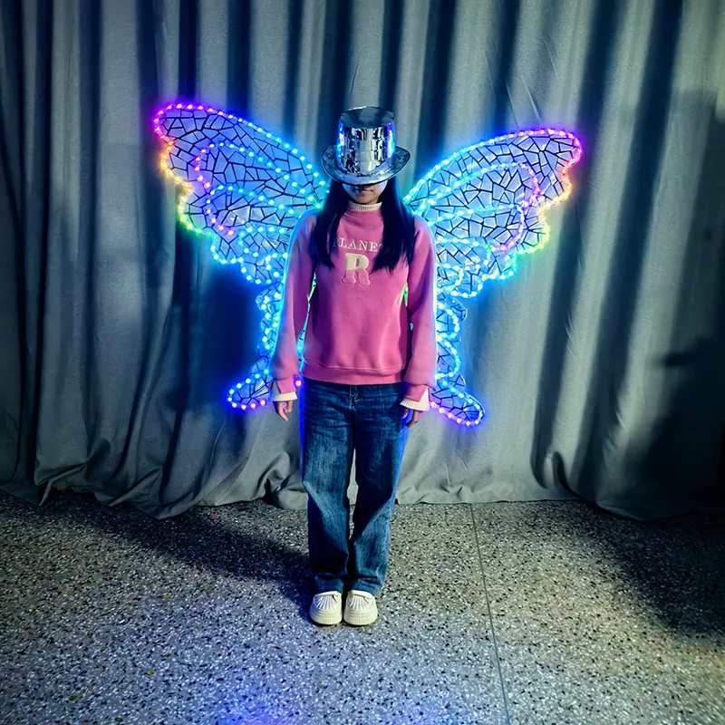 Glowing Fairy Wings LED Light up Party Cosplay Props Catwalk Fashion Show Glowing Props Unisex Long Pants Sleeveless
Glowing Fairy Wings LED Light up Party Cosplay Props Catwalk Fashion Show Glowing Props Unisex Long Pants Sleeveless