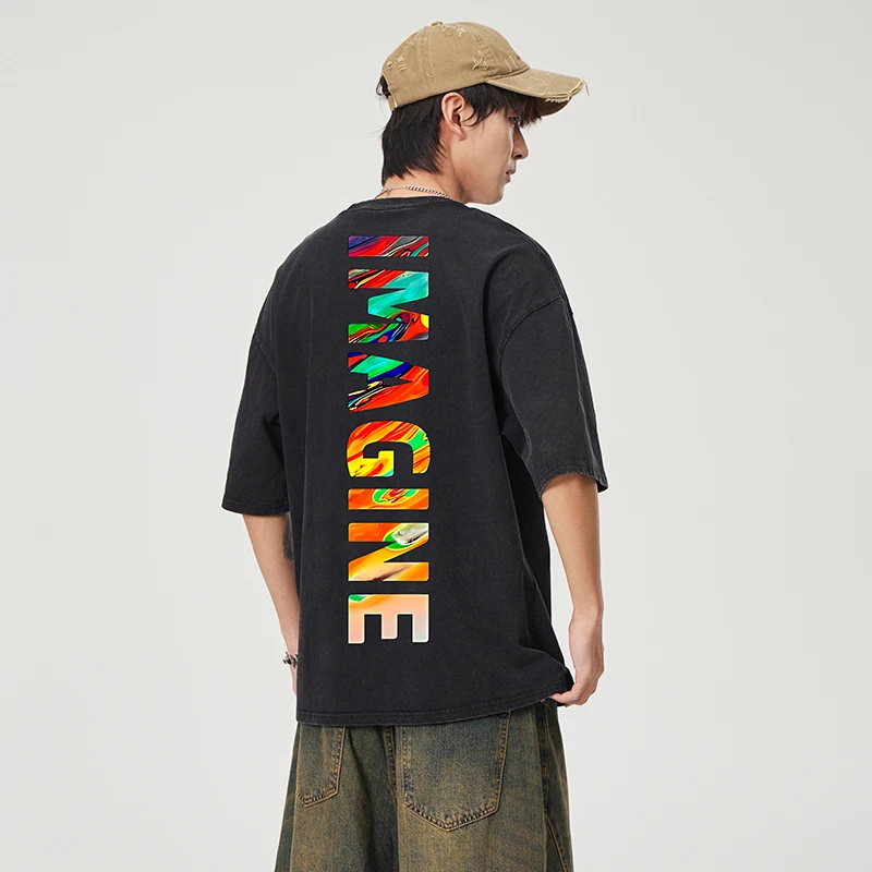 Summer New Trendy Brand Ins Style Loose Round Neck Casual Versatile Pure Cotton Half Sleeved Simple Letter Printed T-Shirt Men'S
Summer New Trendy Brand Ins Style Loose Round Neck Casual Versatile Pure Cotton Half Sleeved Simple Letter Printed T-Shirt Men'S