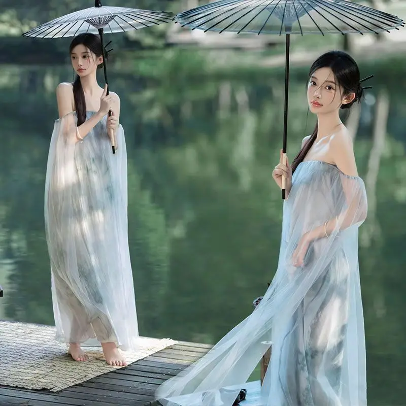 Bridal Style Maternity Hanfu Dress - Stretchable Wrap Gown for Pregnancy Photos Elegant Bustier Dress Photoshoot Outfit
Bridal Style Maternity Hanfu Dress - Stretchable Wrap Gown for Pregnancy Photos Elegant Bustier Dress Photoshoot Outfit