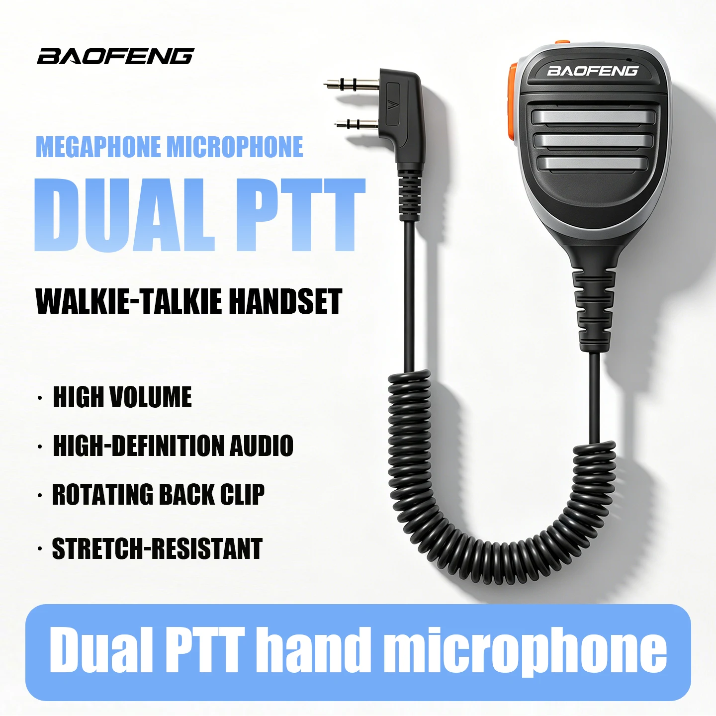Baofeng Handheld Microphone 2026 Walkie-Talkie Microphone Is Suitable for Kenwood Baofeng Motorcycle Handheld Radios, K-Head Bao
Baofeng Handheld Microphone 2026 Walkie-Talkie Microphone Is Suitable for Kenwood Baofeng Motorcycle Handheld Radios, K-Head Bao