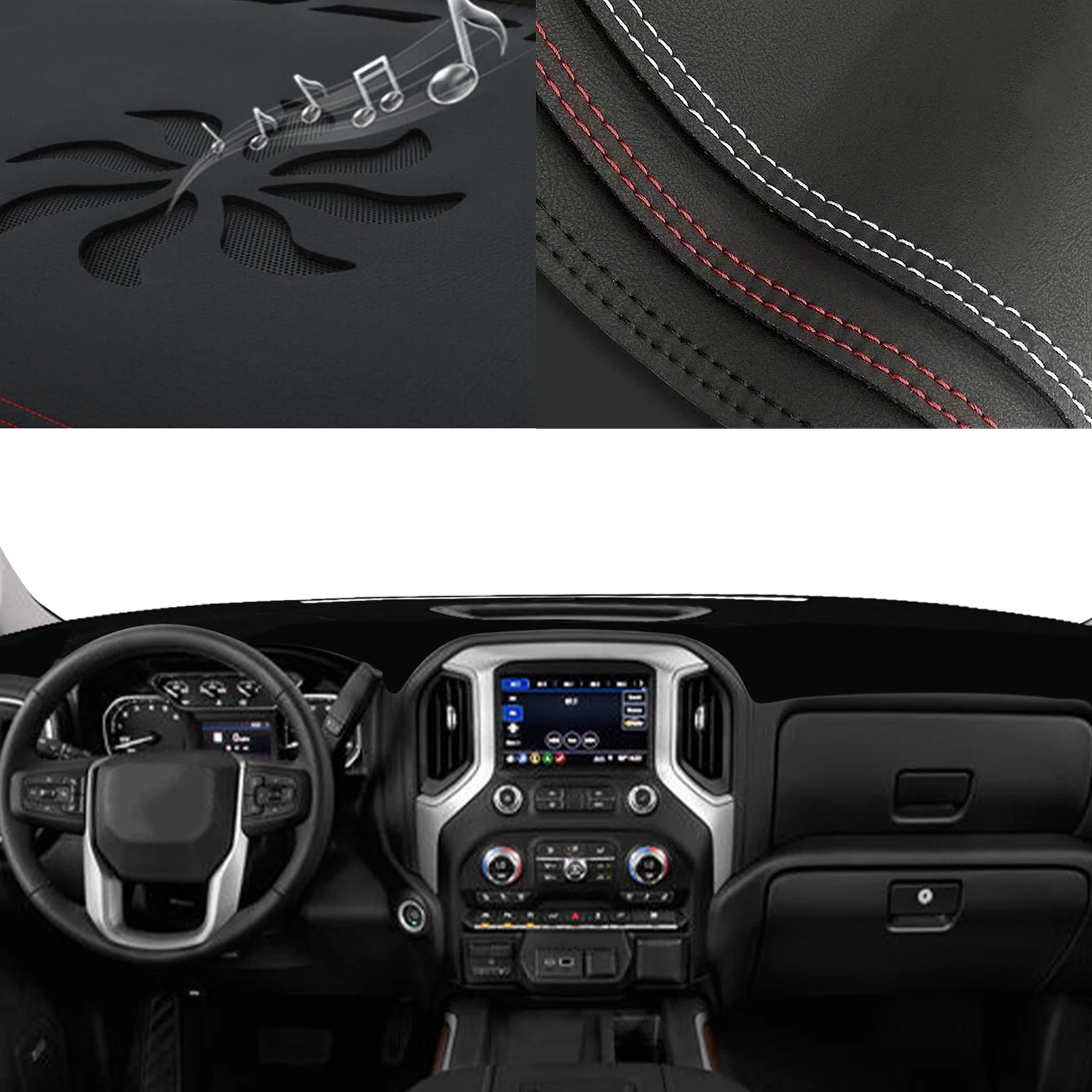 for Chevrolet Silverado GMC Sierra 2019-2021 Special Customized Dashboard Cover Anti‑Glare Sunshade Pad Dash Mat Interior
for Chevrolet Silverado GMC Sierra 2019-2021 Special Customized Dashboard Cover Anti‑Glare Sunshade Pad Dash Mat Interior