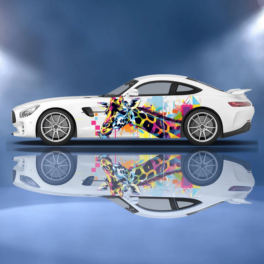 Colorful Giraffe Flower Car Vinyl Wraps Decal Self-adhesive PVC Sticker Suitable for Trucks SUV Decoration Auto Accessories Gift
Colorful Giraffe Flower Car Vinyl Wraps Decal Self-adhesive PVC Sticker Suitable for Trucks SUV Decoration Auto Accessories Gift