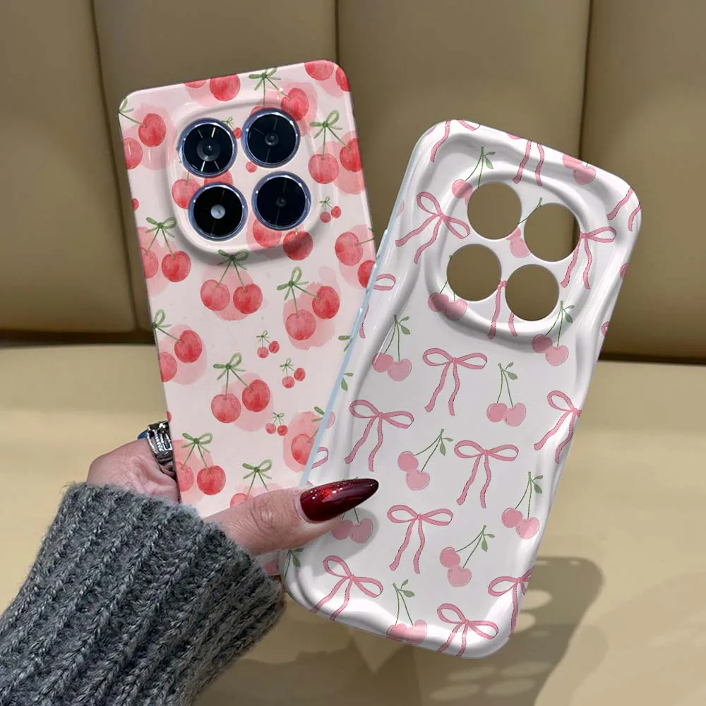 Pink Cherry Bow Pattern For Xiaomi Redmi Note 15 14 13 12 11 10 8 Pro Plus Feilin Phone Case Wave Oil Phone Case Cover
Pink Cherry Bow Pattern For Xiaomi Redmi Note 15 14 13 12 11 10 8 Pro Plus Feilin Phone Case Wave Oil Phone Case Cover