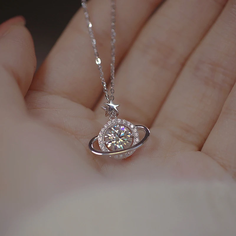 Silver Planet Necklace Personality Charming Woman Pendant Choker Birthday Gift for Friends Exquisite Jewelry
Silver Planet Necklace Personality Charming Woman Pendant Choker Birthday Gift for Friends Exquisite Jewelry