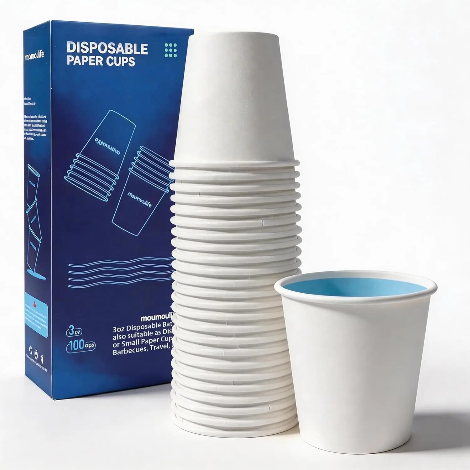 Disposable Paper Coffee Cups 3 oz 100 Count, Bathroom Mouthwash Cups, Leak-Proof Small Paper Cups for Bathroom & Espresso
Disposable Paper Coffee Cups 3 oz 100 Count, Bathroom Mouthwash Cups, Leak-Proof Small Paper Cups for Bathroom & Espresso