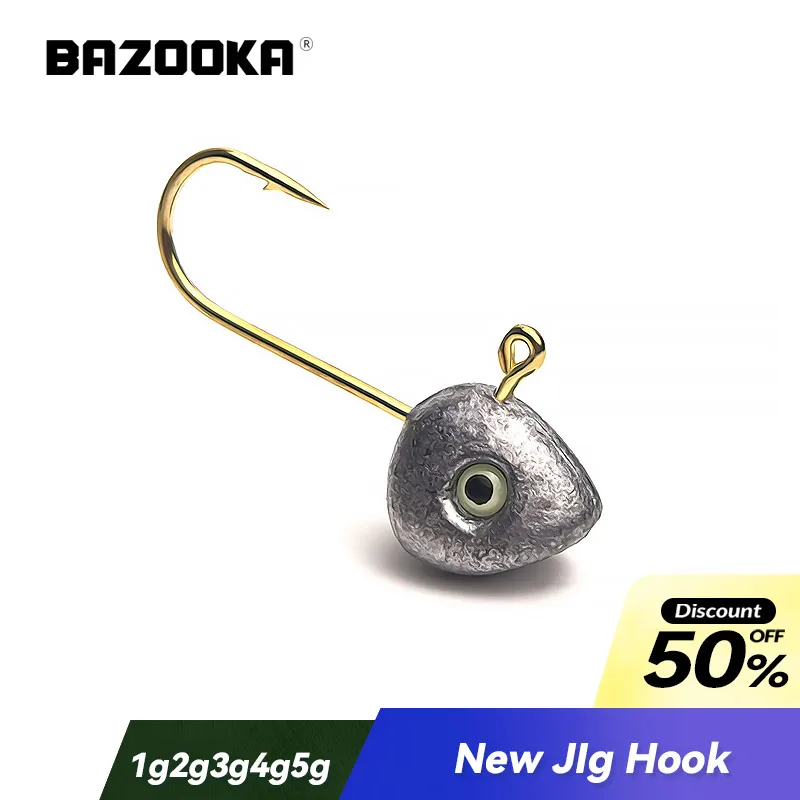 10pcs BAZOOKA 1g2g3g4g5g Fishing Lure Mini lead fish Hook Swimbait Carp Bass Pike Baits head Slow Jig Metal Wobbler Shad
10pcs BAZOOKA 1g2g3g4g5g Fishing Lure Mini lead fish Hook Swimbait Carp Bass Pike Baits head Slow Jig Metal Wobbler Shad