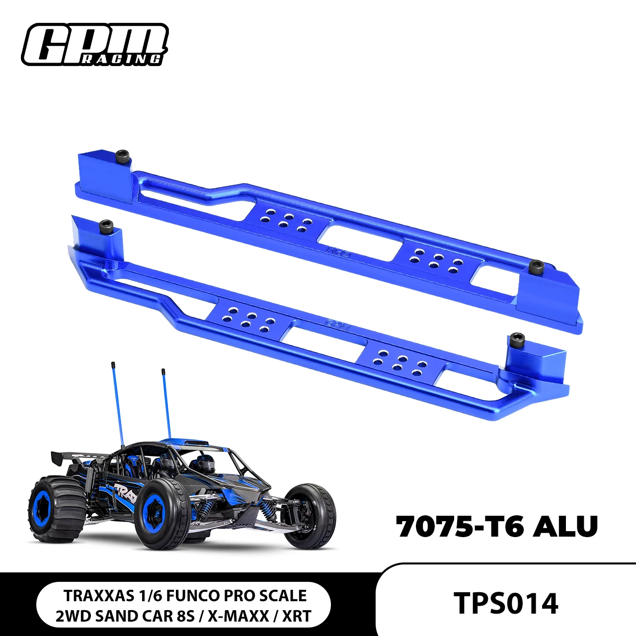 Nerf Bars шасси из сплава GPM 7075, для TRAXXAS 1/6 Funco Pro, масштаб 1/5 X-MAXX 6S/8S 1/6 XRT
Nerf Bars шасси из сплава GPM 7075, для TRAXXAS 1/6 Funco Pro, масштаб 1/5 X-MAXX 6S/8S 1/6 XRT